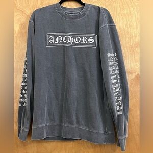 Anchors and Ink Tatoo Studio Graphic Sweatshirt L